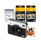 ko Duck KODAK Mini Shot 3 retro 4PASS 2-in-1 камера мгновенной печати & фотопринтер -(7.6cmx7.6cm)+ камера корпус 8 листов ввод +60 листов частота ru, белый 