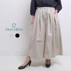 blue willow хлопок пишущая машинка юбка-брюки брюки женский голубой wi low 01ESP14026 одежда 40 плата 50 плата бренд симпатичный модный весна лето осень-зима свободно 