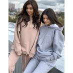  джерси верх и низ в комплекте женский длинный рукав тренировочный Parker длинные брюки одноцветный тянуть over спорт одежда casual весна осень модный выставить 4 цвет 