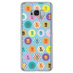 Galaxy S8+ ケース ハロー ドット サックス スマホケース (受注生産)