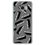 Galaxy S8+ ケース MONDAY ブラック スマホケース (受注生産)