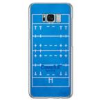 Galaxy S8+ ケース ラグビー ブルー スマホケース (受注生産)