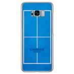 Galaxy S8+ ケース 卓球 ブルー スマホケース (受注生産)