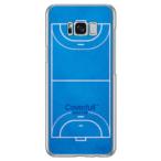 Galaxy S8+ ケース ハンドボール ブルー スマホケース (受注生産)