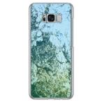 Galaxy S8+ ケース グリーンテクスチャ ストーン スマホケース (受注生産)