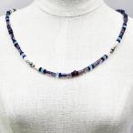 ネックレス天然石アイオライトアパタイトブルーハンドメイド日本製パワーストー...