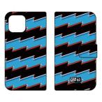 Mi 11 Lite 5G ケース M2101K9R 手帳 カバー ライトニングボーダー ブルー スマホケース (受注生産)