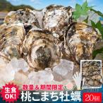 桃こまち 牡蠣 20個入 殻付き牡蠣 生食可(牡蠣ナイフ・片手用軍手付き)三重県鳥羽の離島 桃取の希少牡蛎 浦村 発泡箱入り お歳暮 ギフト