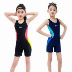 キッズ 水着 女の子 スクール水着 ワンピース オールインワン 連体 子供みずぎ ジュニア 女児 女子 小学生 フィットネス 練習用 競泳水着
