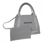 ショッピングバレンシアガ BALENCIAGA バレンシアガ ネイビー・スモールカバス ハンドバッグ 339933AQ38N1108 キャンバス×カーフスキン グレー