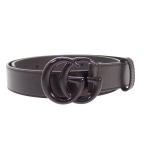  Gucci GUCCI GGma-monto тонкий монохромный -m75 414516_18YXV_1000 ремень кожа черный мужской [ б/у ][A разряд ]