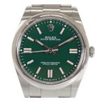 ロレックス ROLEX オイスターパーペチュアル 41 124300 腕時計 ステンレススチール 自動巻き グリーン文字盤 メンズ【中古】【Aランク】