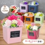 ソープフラワー 誕生日プレゼント 誕生日 プレゼント ギフト 枯れない ポット そのまま飾れる 花 ソープフラワーギフト 花束 記念日 ポット カーネーション