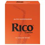 D'Addario Woodwinds / RICO アルトサックス用リード オレンジ箱 10枚入 リコ 3 [LRIC10AS3](横浜店)