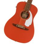 (WEBSHOP клиренс распродажа )Fender / Malibu Player Walnut Fingerboard White Pickguard Fiesta Red(B класс outlet товары по специальной цене!)