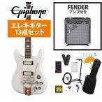 Epiphone / Crestwood Custom Polaris White (PO) エレキギター Fender 10Wアンプ付属エレキギター初心者セットR(YRK)