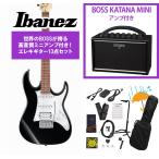 Ibanez / GRX40 Black Night GRX40-BKN GIO Series 入門用   BOSS KATANA MINI アンプ付き13点セット！