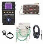 ZOOM / MS-80IR+ MultiStomp マルチエフェクター ズーム ストンプボックス[純正アダプター + Spark GO Pearl同時購入セット] フェンダー ケーブル(緑)