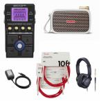 ZOOM / MS-80IR+ MultiStomp マルチエフェクター ズーム ストンプボックス[純正アダプター + Spark GO Pearl同時購入セット] フェンダー ケーブル(赤)