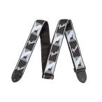(WEBSHOP клиренс распродажа )Fender / Monogram Strap Black/Light Grey/Blue гитара ремешок 