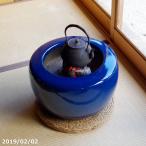 火鉢 信楽焼　生子15号(45cm)約14kg (B級品)+灰炭セット(木灰12L+底砂ひゅうが土9L+特級品の小割れ(鞍馬炭)6L+黒炭(鞍馬炭 特級品)3kg)　送料無料