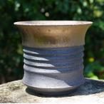 【現品No.9260】 信楽焼 植木鉢 陶器 手びねり 今井利幸作  金彩 上下掛分け  5号  サナサービス　【送料無料】【山野草鉢 多肉植物鉢 サボテン鉢 盆栽鉢】