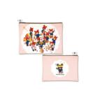 トシKU-PO001 【くまのがっこう】ポーチ【ボーダー】【くま】【ジャッキー】【がっこう】【学校】【キャラ】【絵本】【ケース】【小物入れ】【メイク】【化粧…