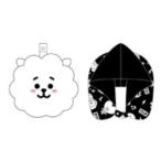 マル5785011900  【BT21】【LINE FRIENDS】【ラインフレンズ】フード付きネックピロー【RJ】【アールジェイ】【アイドル】【韓国】【ライン】【スタンプ】【ネ…