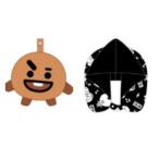 マル5785012000  【BT21】【LINE FRIENDS】【ラインフレンズ】フード付きネックピロー【SHOOKY】【シュキ】【アイドル】【韓国】【ライン】【スタンプ】【ネッ…