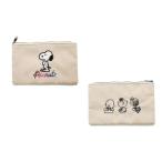 ナカ174796-22 【スヌーピー】【SNOOPY】フラットポーチ【カラーズヘリンボーン】【ピーナッツ】【ウッドストック】【すぬーぴー】【アニメ】【キャラクター】…