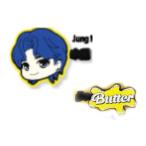 エス15554 【送料無料】【TinyTAN】【タイニータン】ラバー前髪クリップ【Jung Kook】【ジョングク】【グク】【Butter】【BTS】【防弾少年団】【バンタン】【…