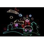 　LED  クリスマスハウス　クリスマス　イルミネーション【屋内外ご利用可能】【ウィンター】【ガーデン】【庭】【デコレーション】【送料無料】【お正月】【…