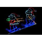 ショッピングイルミネーション 　【LEDイルミネーション】【LED】　スキーサンタ　【クリスマス】【LED】【イルミネーション】【電飾】【Xmas】【クリスマス】【サンタ】【プレゼント】