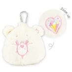 ティCB-5544239SH 【送料無料】【ケアベア】【CAREBEARS】カラビナ付きぬいぐるみファスナーポーチ【スパークルハートベア】【クマ】【動物】【アニマル】【…