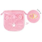 ティCB-5530356LA 【送料無料】【ケアベア】【CAREBEARS】ぬいぐるみ巾着【ラブアロットベア】【ピンク】【クマ】【動物】【アニマル】【アメキャラ】【ポー…