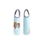 ナカ204172-24　【送料無料】【水森亜土】ペットボトルカバー【600ml】【ブルー】【青】【ラブリー】【あどちゃん】【あど】【イラスト】【キャラクター】【ケ…