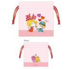 ティMA-5530410RI【ADO MIZUMORI】【水森亜土】リボンフラット巾着【リボン】【あどちゃん】【あど】【イラスト】【画家】【ポーチ】【ケース】【小物入れ】【…