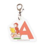 ティOG-5546768OA 【おさるのジョージ】ミニっとイニシャルチャーム【A】【ジョージ】【ひとまねこざる】【Curious George】【絵本】【アニメ】【キャラクター…