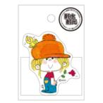 カミ227284 【10枚セット】【セット】【セット商品】【日本製】【ADO MIZUMORI】【水森亜土】ミニデコステッカー【ぼうし】【あどちゃん】【あど】【イラスト…