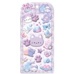 ショッピングステッカー クラ136384 【10枚セット】　【セット】　【セット商品】　オリジナル　もちプニュ?ステッカーねこ　動物　アニマル　ステッカー　シール　プチ　ミニ