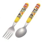 スケ701887 【日本製】　タカラトミー　トミカ　スプーン・フォークセットくるま　のりもの　スプーン　フォーク　食器　食事　キッチン　子供　キッズ　