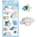 ショッピングステッカー カミ307345 【10枚セット】　【セット】　【セット商品】　サンリオキャラクターズ　スパンコールパーティーステッカーシナモロール　シール　文房具　