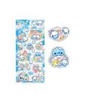 ショッピングスパンコール カミ230552 【送料無料】　【10枚セット】　【セット】　【セット商品】　オリジナル　スパンコールパーティステッカーあわわちゃん　ステッカー　シー