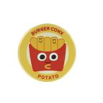 スケ733260 【日本製】　オリジナル　缶バッジ大ポテト　バーガーコンクス　バッジ　バッチ　子供　キッズ　雑貨　グッズ　かわいい