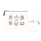 マリDBM-480 【miffy】【ミッフィー】ティッシュポーチ【ホワイト】【ワッペン】【ウサギ】 【ミッフィーちゃん】【ナインチェ・プラウス】【絵本】【アニメ…