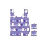 マル5905004900 【miffy】【ミッフィー】エコバッグ【ブロッサムパープル】【ウサギ】 【ミッフィーちゃん】【ナインチェ・プラウス】【絵本】【アニメ】【か…