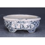  популярный . горшок автор . гроза гора произведение [ гроза гора белый фарфор с синим рисунком окно .. цветок знак входить вне . порез пара эллипс горшок ]3 номер (9.6cm)