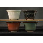  маленький камень ..[ глазурь вне . уровень пара круг горшок ]4 шт. комплект 