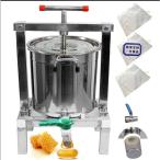 養蜂器具 蜂蜜分離器 蜂蜜絞り器 蜜を絞り器 蜂蜜圧搾機 みしん 15L 大容量 はちみつ ジューサー 手動 圧搾機 絞り器 手動 脱水機 みつろう/ミツロウ ワックス/
