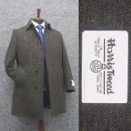  Британия ткань [Harris Tweed] Harris твид пальто с отложным воротником Moss серый серия "в елочку" одиночный 4. осень-зима предмет HTC-S09